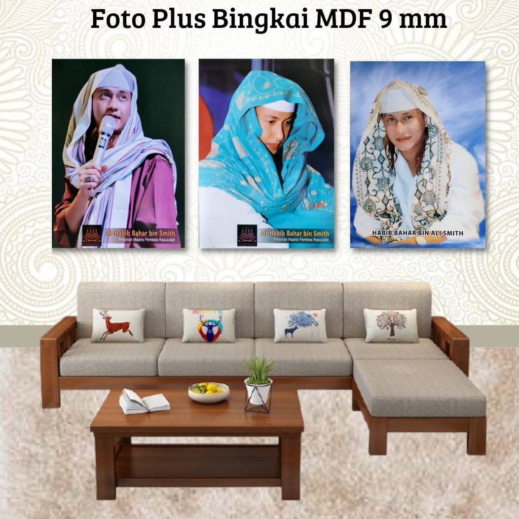 Foto Habib Plus Bingkai Photo Ulama Poto Habaib 25 x 35