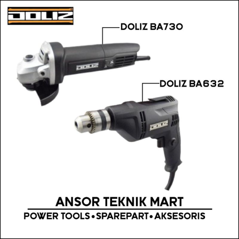 PAKET MURAH Mesin Gerinda 4inch DOLIZ BA730 + Bor 10mm Doliz BA632