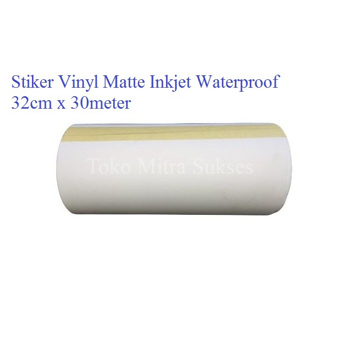 

Stiker Vinyl Matte Inkjet Waterproof A3+ Roll - 32cm x 30m