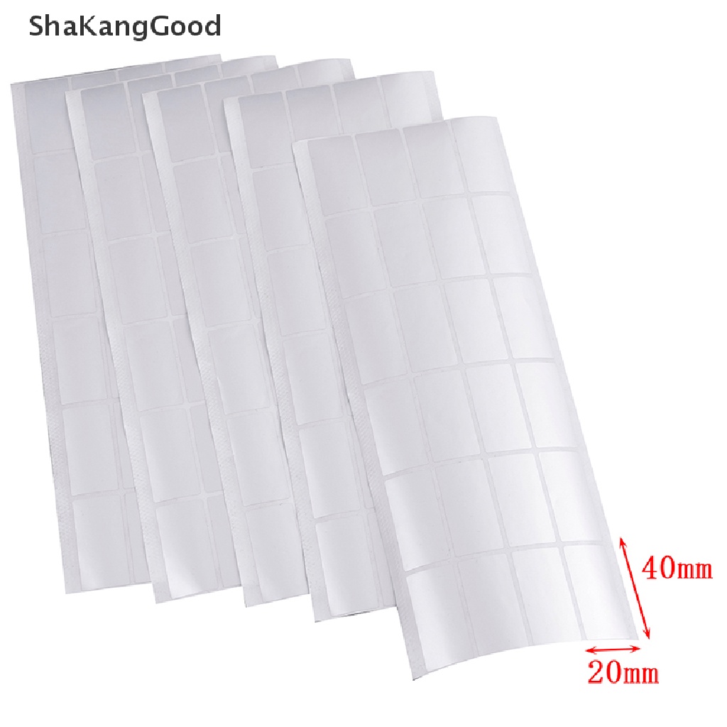 Skid 100pcs Stiker label Segel Keamanan Kosong Anti Air / Garansi Warna silver matte