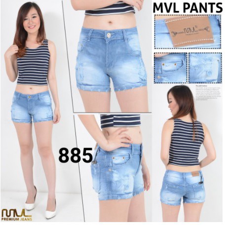 Celana Pendek (hot Pants) Jeans Premium MVL-885