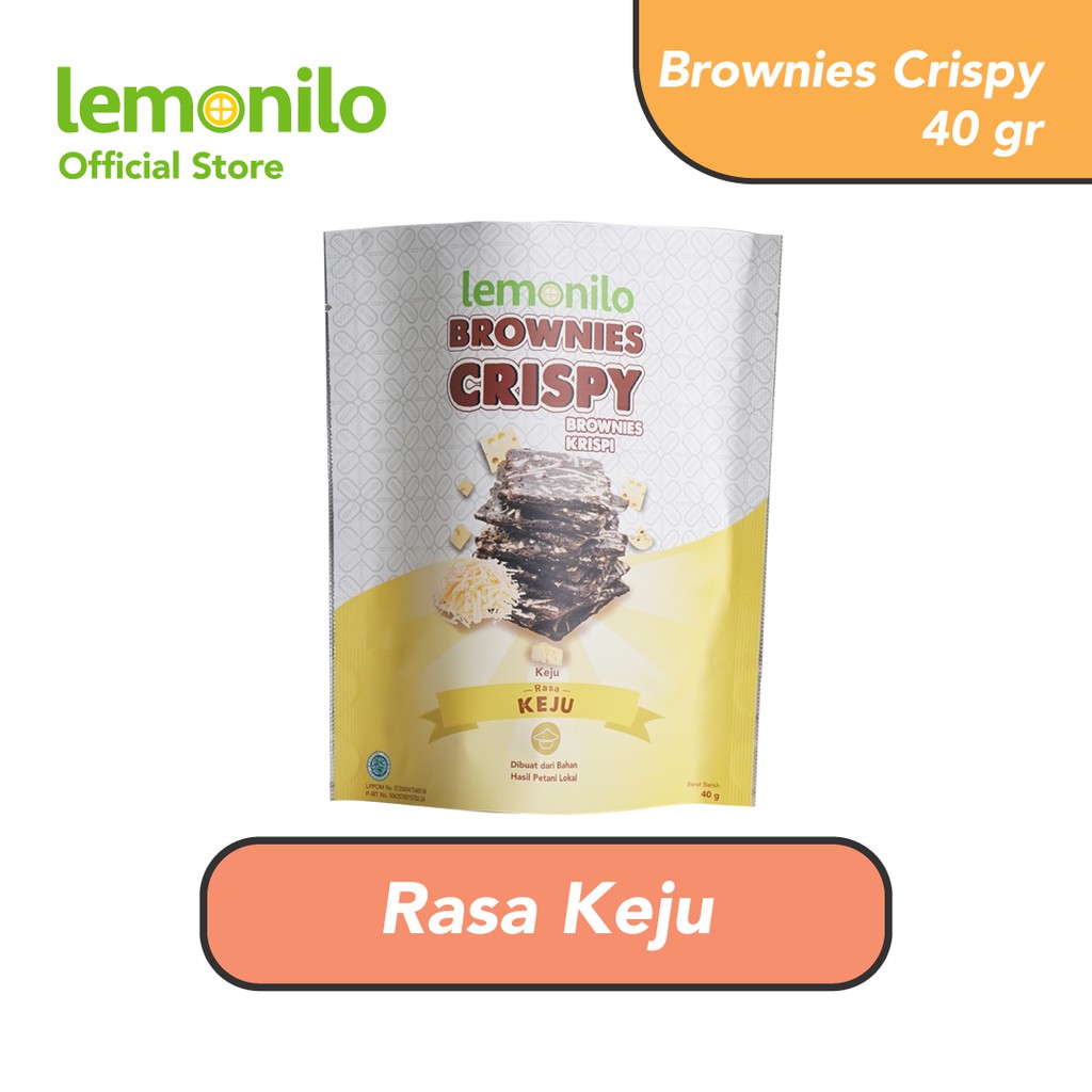 Lemonilo Brownies Crispy Rasa Keju 40 gr | Shopee Indonesia