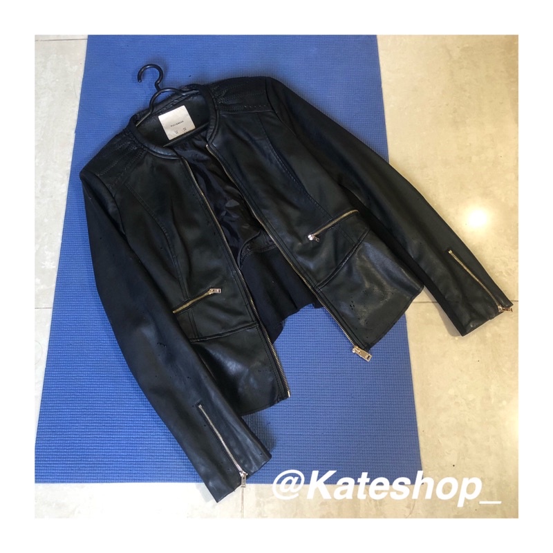 [PRELOVED] JAKET /JACKET KULIT PULL N BEAR ORIGINAL 100%