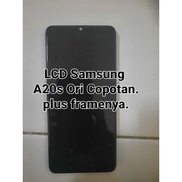 ✅ LCD + FRAME SAMSUNG A20s Ori COPOTAN