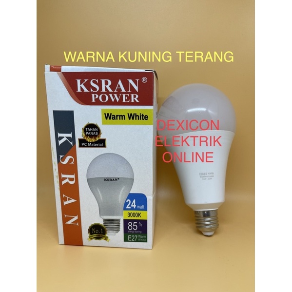 KSRAN WARM WHITE BULB 24 watt/lampu led bedar/bolam led kuning terang/lampu led kuning terang/lampu led murah/jua lampu led/grosir bohlam led/grosir lampu led