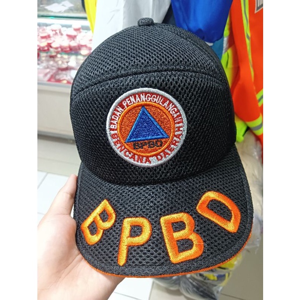 Topi BPBD Bordir timbul Berkualitas / Topi BPBD Double mask