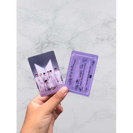 BTS CARD | Photocard Sertifikat ARMY | ID Card | Kartu Army BTS