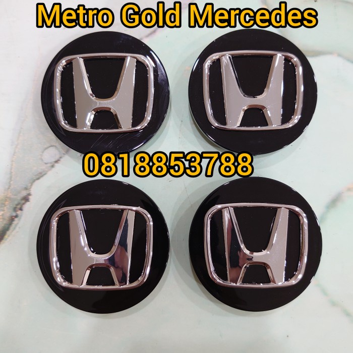 Dop Roda Velg Honda 58mm Emblem Dop Honda Jazz Mobilio Brio City ORI