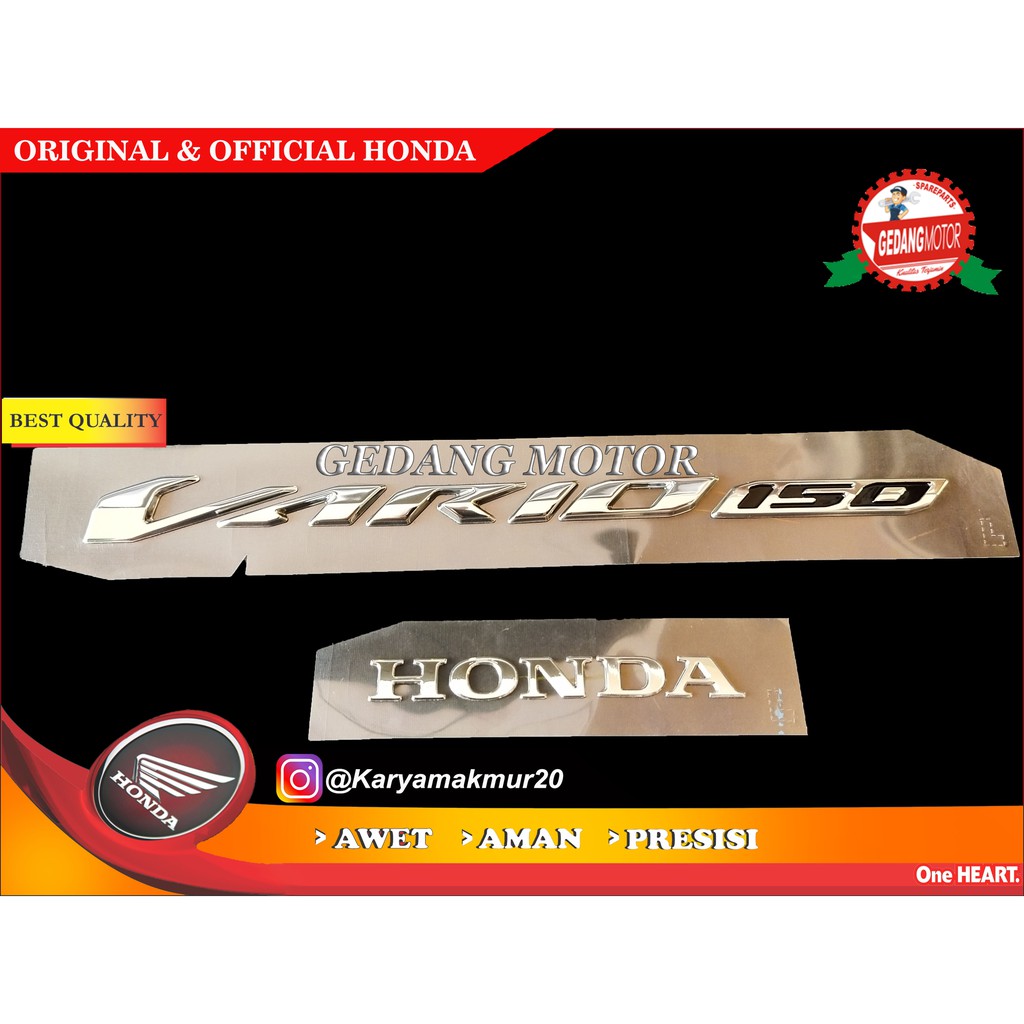 EMBLEM VARIO 150 HONDA SET ORIGINAL AHM