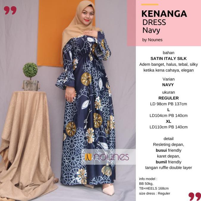 Kekinian Nounes Gamis Maxi Ruffle Kenanga Cantik Terbaru Syari Pesta S Zoraidaidasp