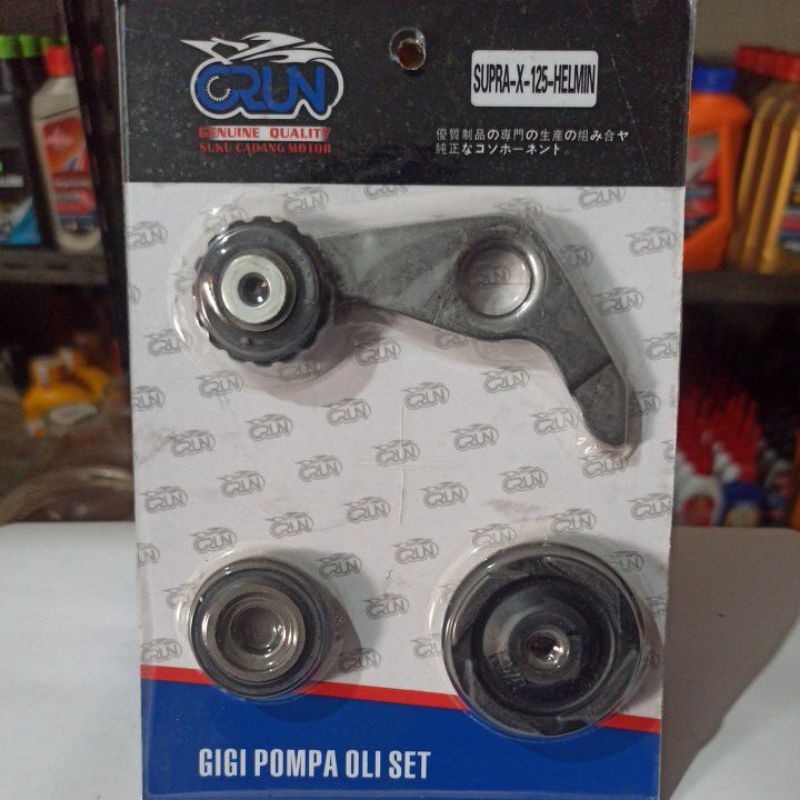 GIGI POMPA OLI SET SUPRA X 125 HELM'IN CRUN