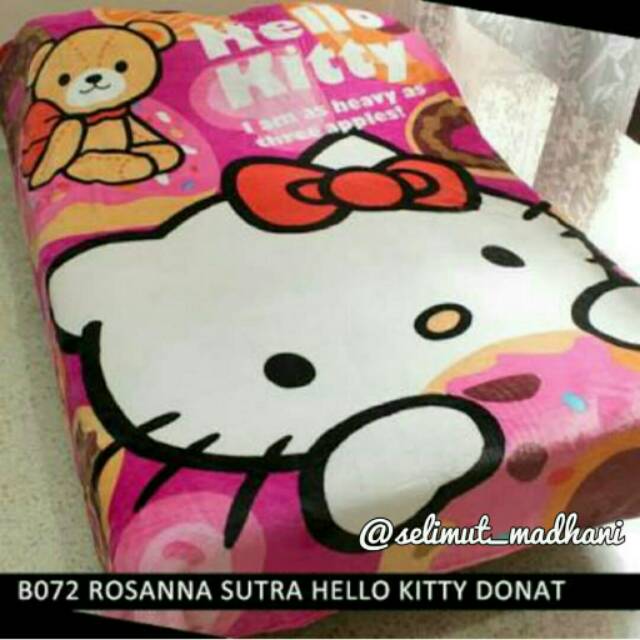 SELIMUT BULU ROSANNA SUTRA HELLO KITTY DONUT