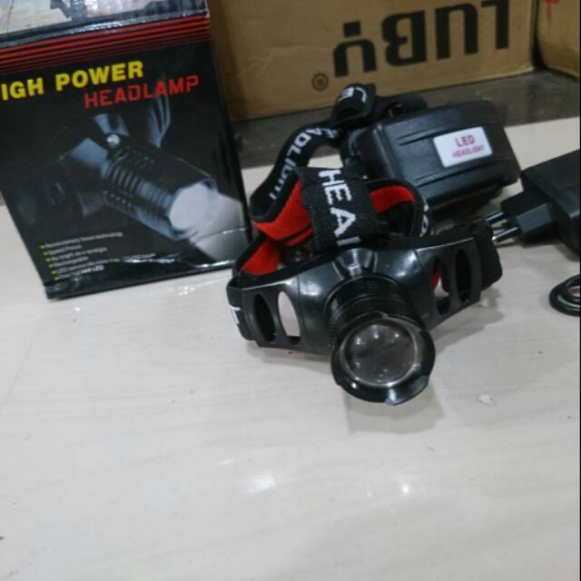 senter kepala bisa zoom super terang