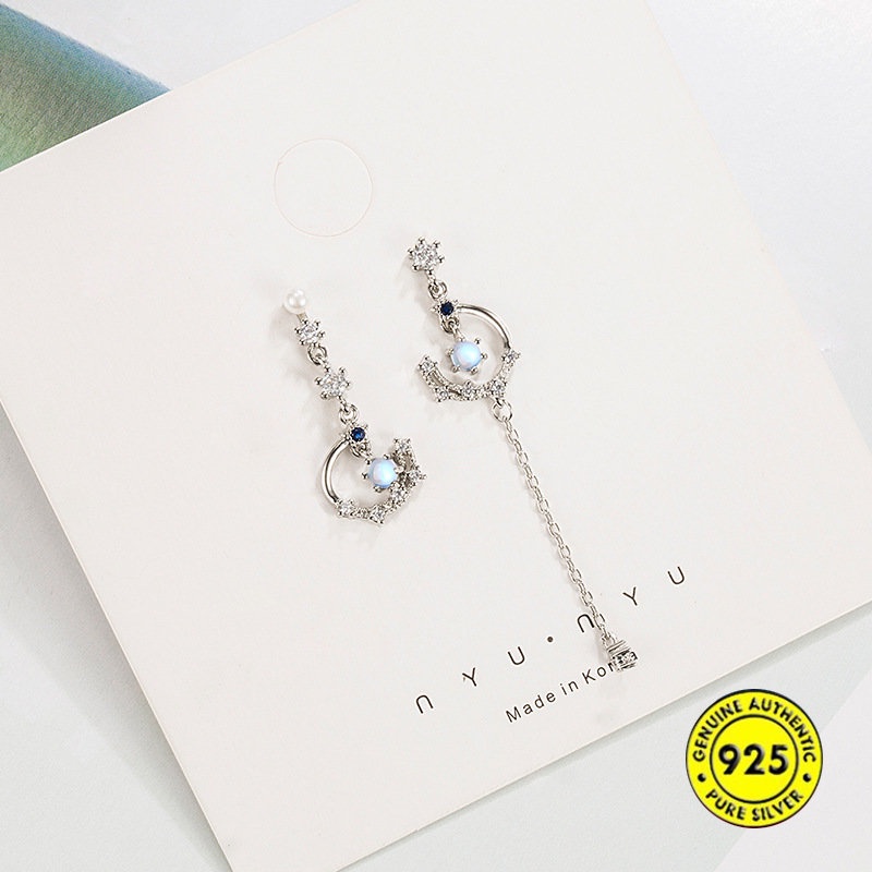 Anting Tusuk Sterling Silver 925 Dengan Batu Zircon Untuk Wanita U1018