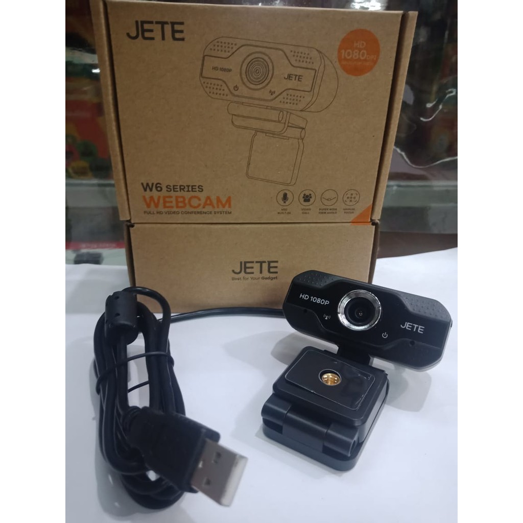 Webcam JETE W6 resolusi 1080 DPI