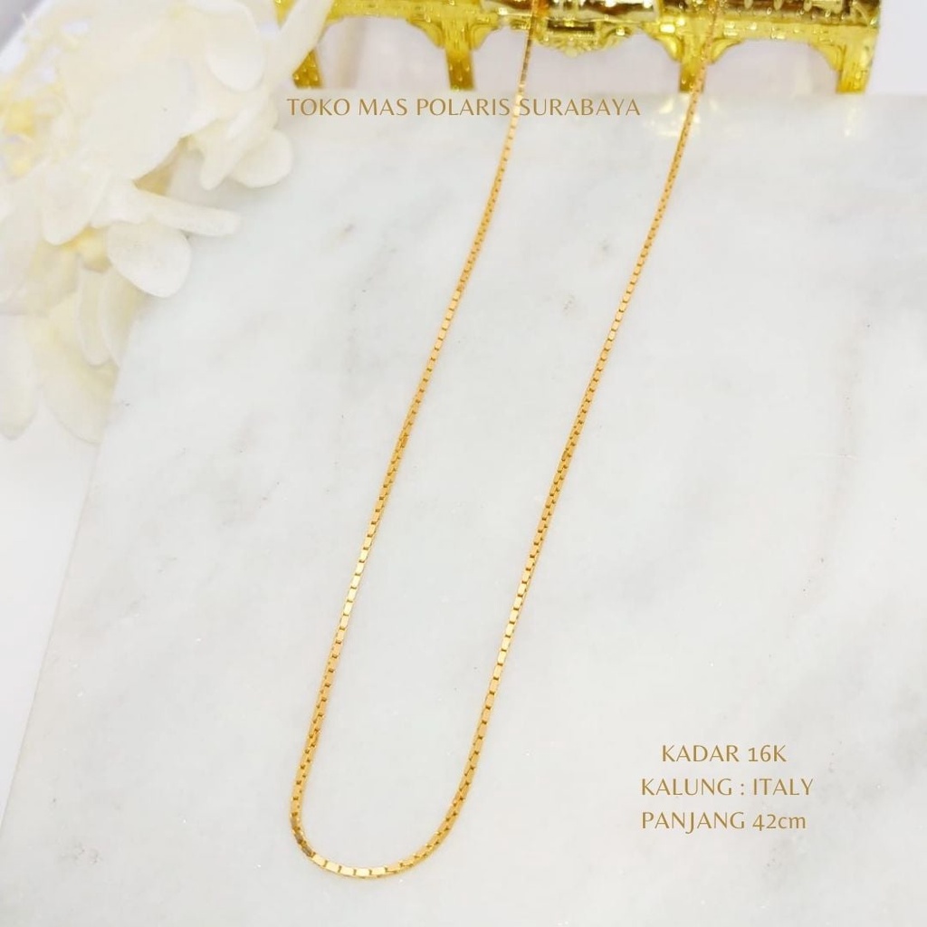 Kalung Italy Perhiasan Emas Kuning kadar 700 16K 17K KL700|03830|47 KL5A