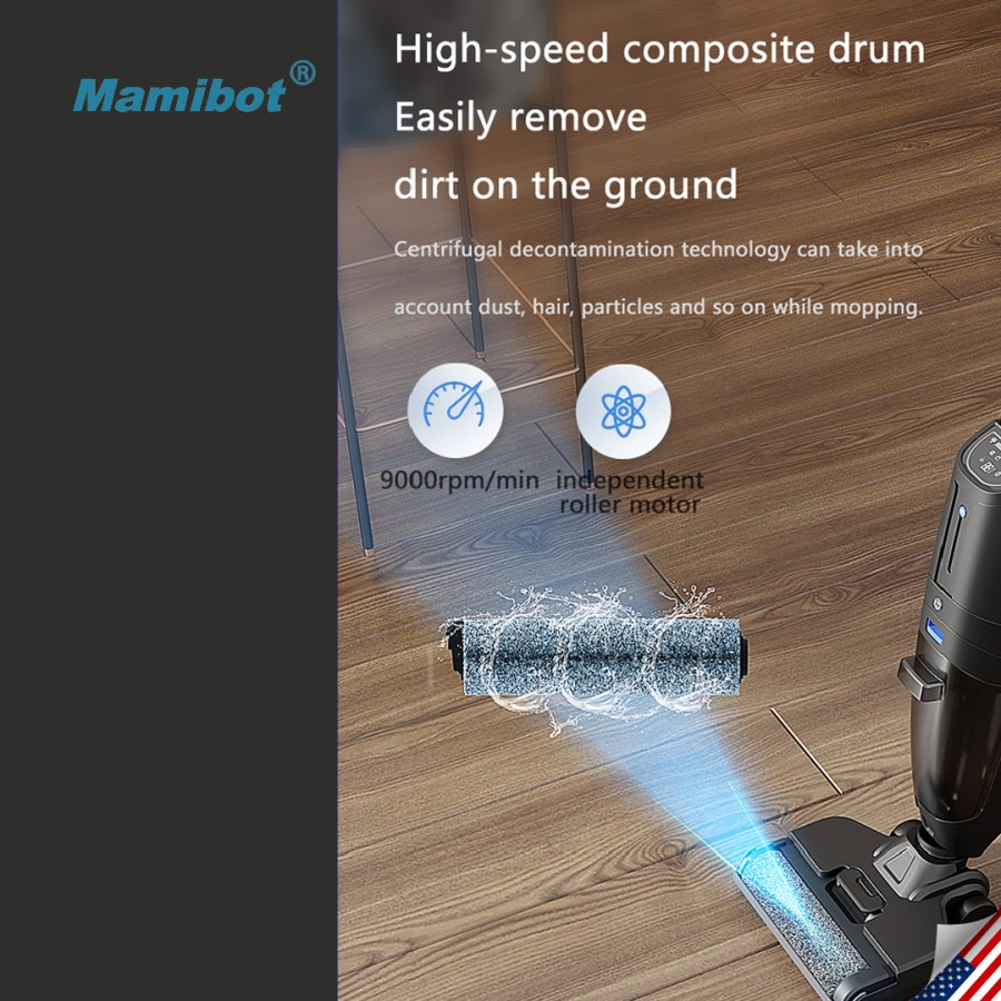 Mamibot Multifunction Cordless Floor Washer &amp; Vacuum Cleaner Flomo III