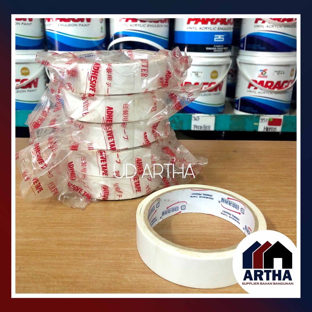 

Isolasi Double Tape Putih Merk Berry 1" Doubletape / Isolasi Bolak Balik