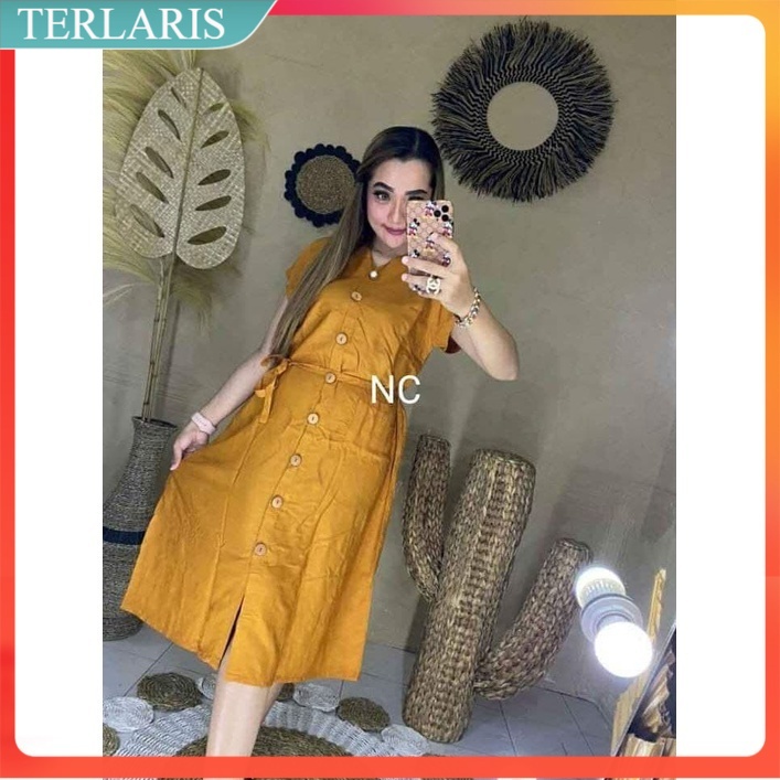 ANS BATIK DRESS WANITA CASUAL PESTA LENGAN PENDEK DRES ANDIN IKATAN CINTA DRESS WANITA MODERN A5