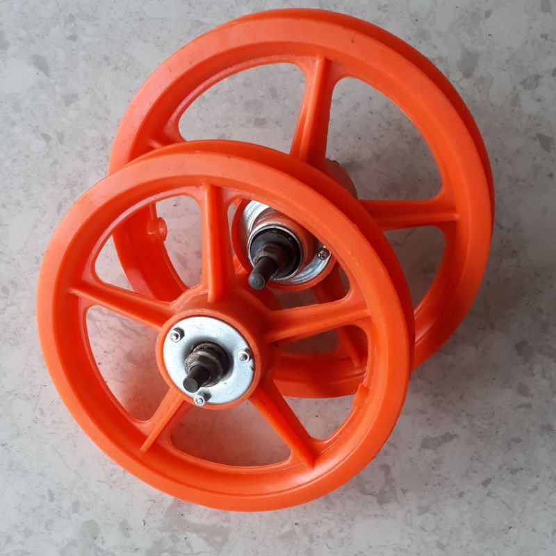 Velg Plastik 12 Racing Sepeda anak - Sepasang Depan Belakang