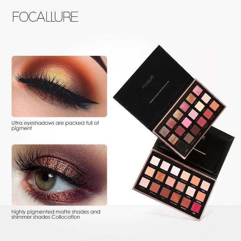 Focallure Neutrals 18 Colors Eyeshadow Palette Focallure Eye Shadow Pallete Focallure Eyeshadow Focallure Focallur Fucallure Focalure Foccalure