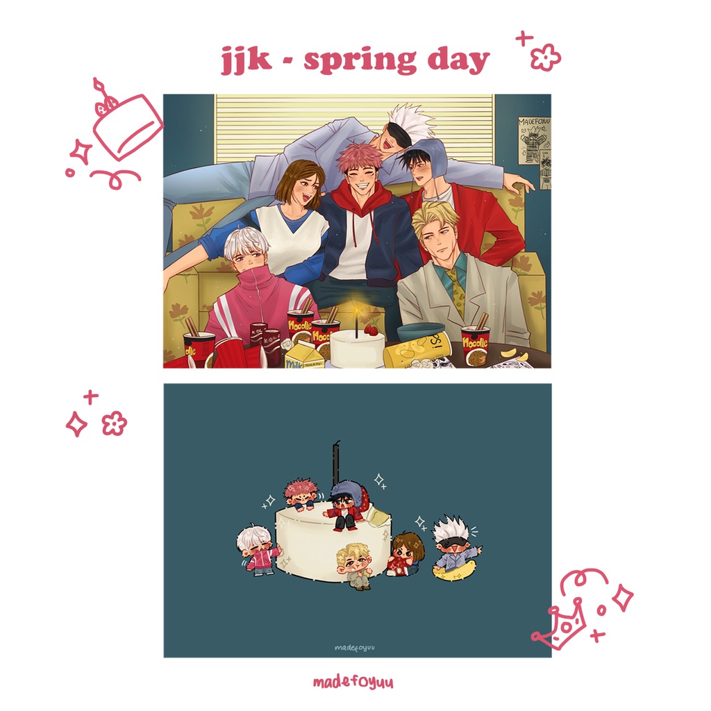 jujutsu kaisen (JJK) - spring day artprint