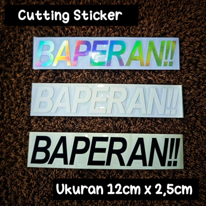 sticker cutting BAPERAN!!