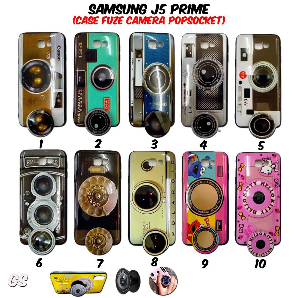 Case Samsung J5 PRIME Casing Camera FREE Popsocket