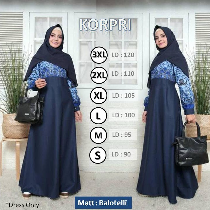 Baju Gamis Wanita Promo syari Dinas Korpri Seragam guru Murah korpri shamira model stelan H0O0 OOTD 