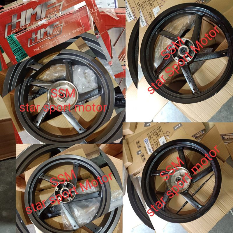 VELG RACING HMF YAMAHA VIXION OLD LAMA TAPAK LEBAR TEBAL