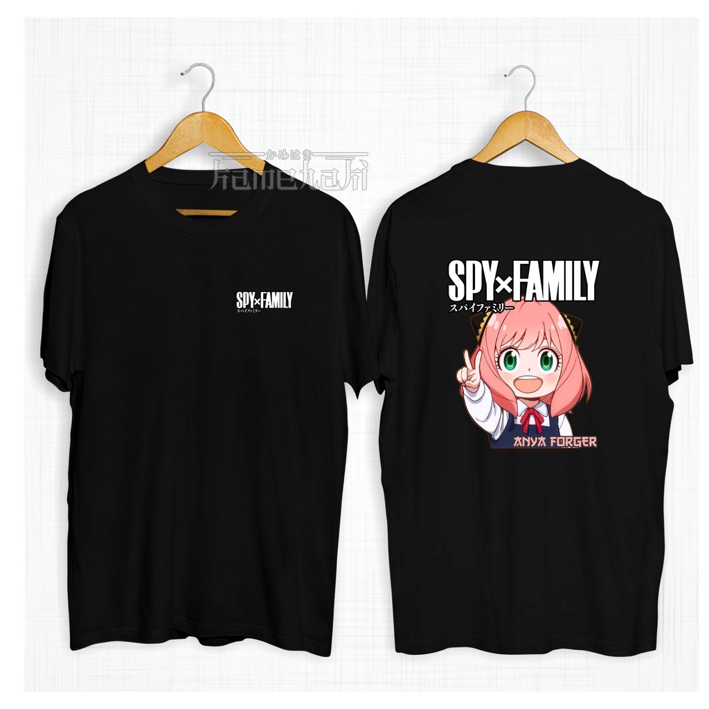Kaos ANime ANYA FORGER SPY X FAMILI bd / T-Shirt pria / Kaos Oversize / Baju Distro Pria Wanita kame