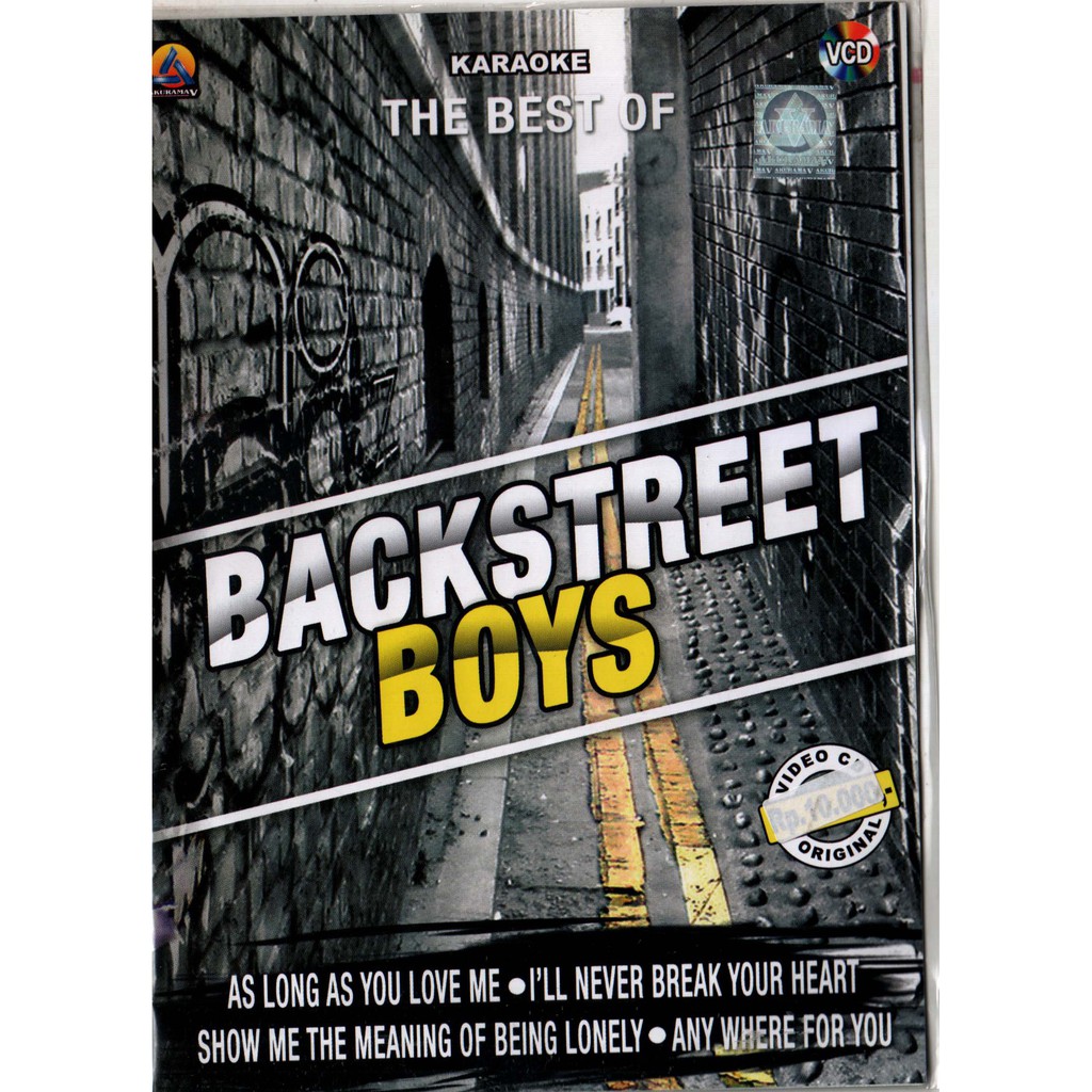 VCD KARAOKE BACK STREET BOYS THE BEST ORIGINAL