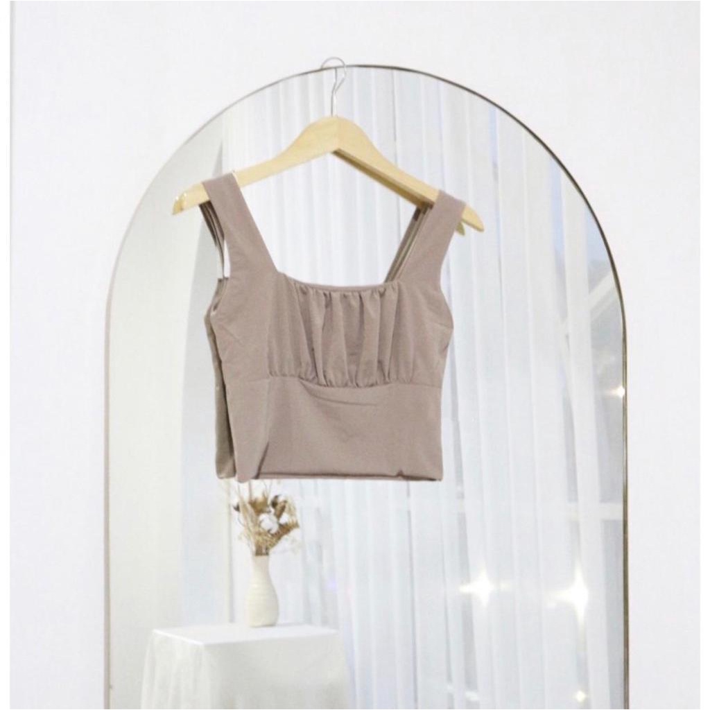 COD Tank top Crop premium Bahan jersey 2 layar