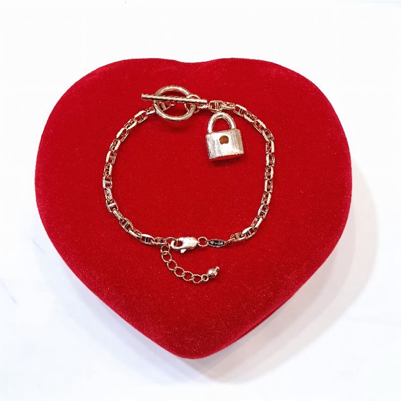 Gelang Tangan Rantai Variasi Kunci Gembok
