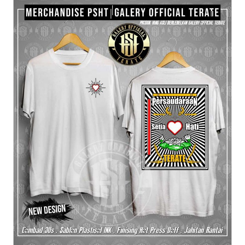 Kaos PSHT bed punggung putih pendek Kaos PSHT Terbaru Kaos Distro PSHT