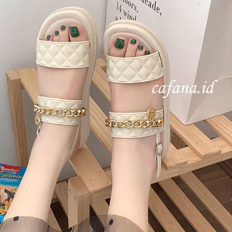 Sandal Wanita Remaja Korea Casual Santai Mall Trand Modern Terbaru 2022 Sandal Mayleen Model Kekinia