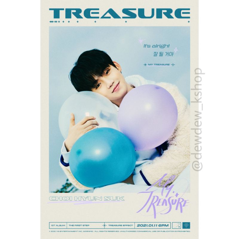 POSTER TREASURE - ‘MY TREASURE’ LYRIC POSTER <CHOI HYUN SUK>