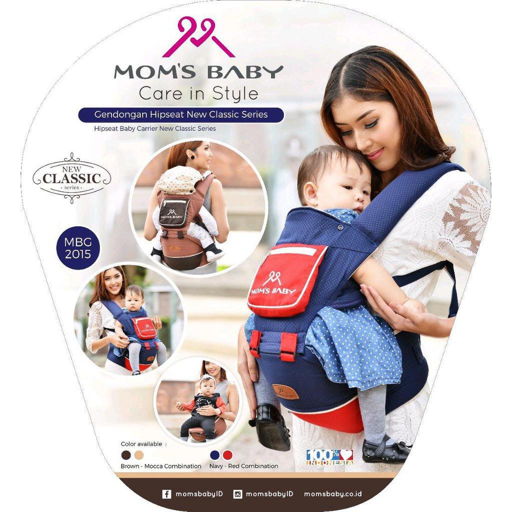 BEST SELLER GENDONGAN BAYI HIPSEAT MOMSBABY CLASSIC SERIES GEND DEPAN MOMBABY