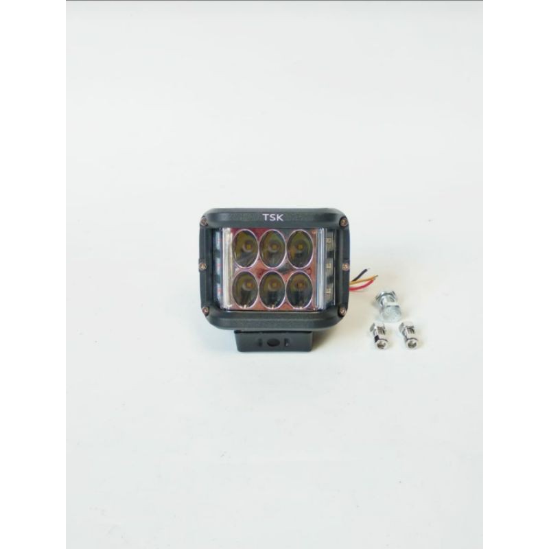 lampu tembak sorot Strobo 6 led blue red