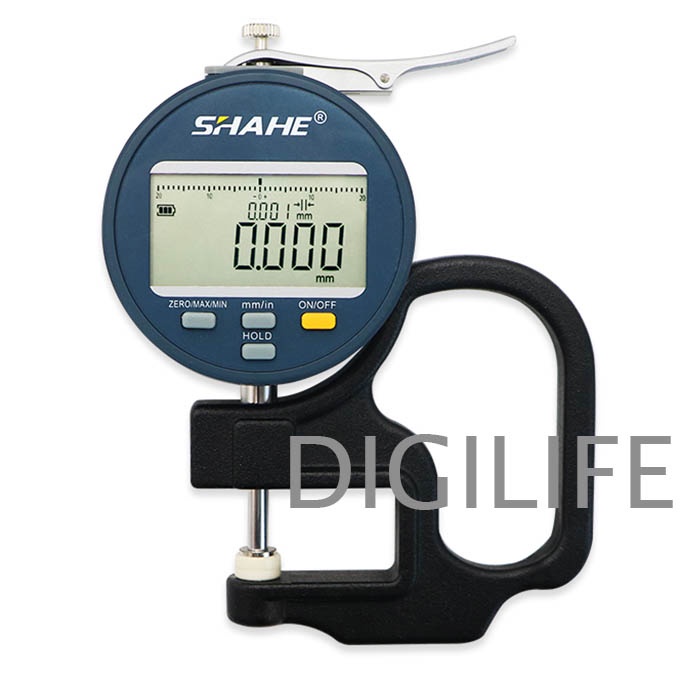 

Digital Thickness Gauge 0.001mm 0-10mm Rechargeable Battery USB Micron Shahe PC Ketebalan Micrometer Thicknes Ticknes Plastik Kertas Logam Plastic Paper