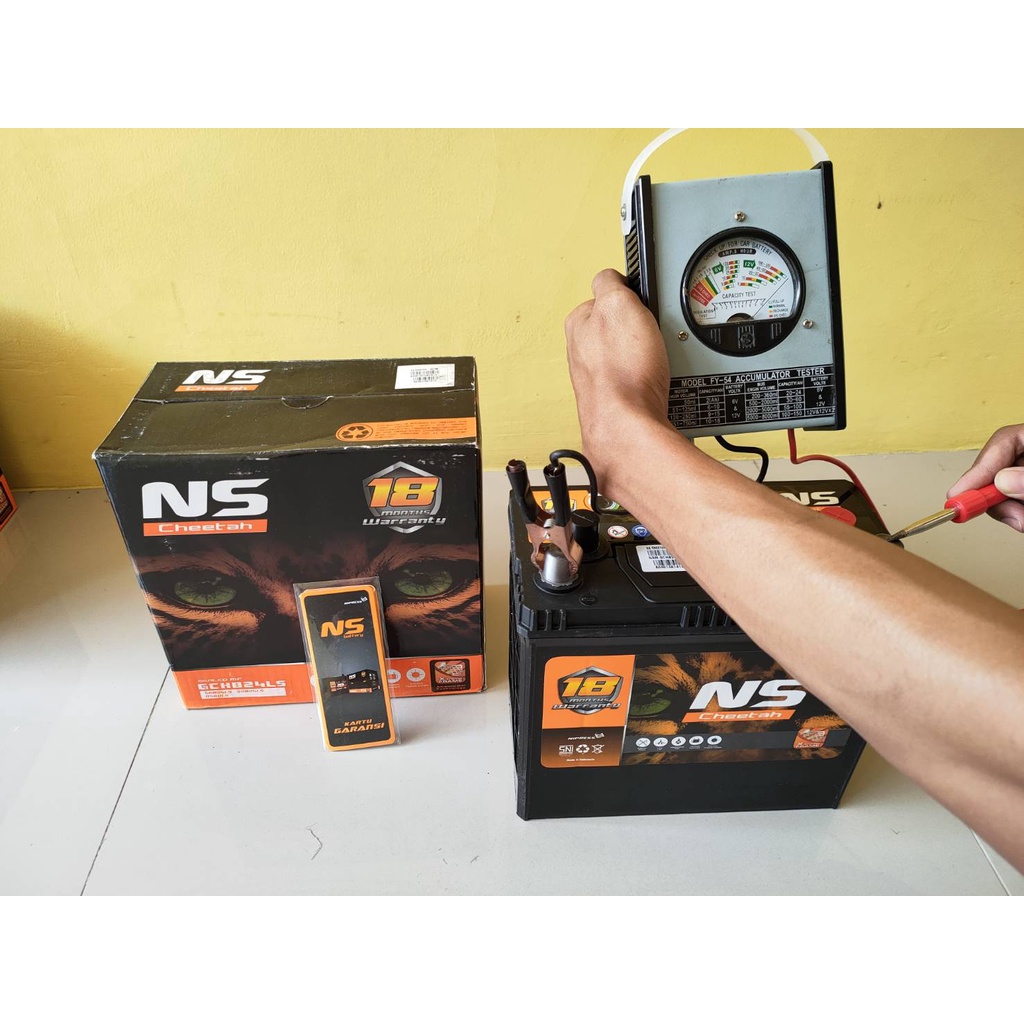 Aki Kering NS60LS NS CHEETAH GARANSI 18 BULAN