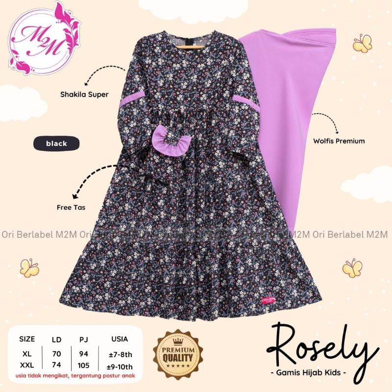 gamis ruby dress bunga cantik original