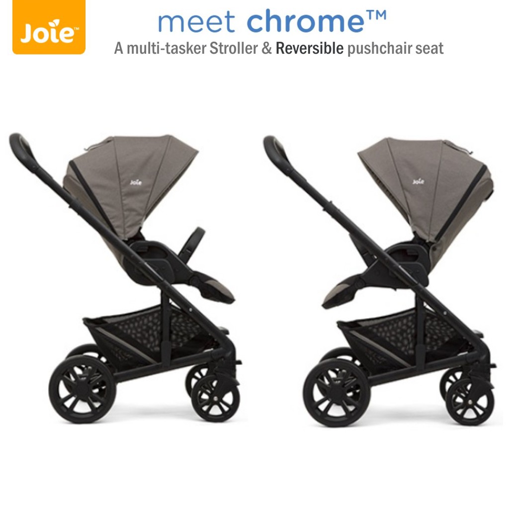 Stroller Joie Chrome Kereta Bayi Reversible Seat Pad Bisa Hadap Ibu Stroller Premium Roda Besar