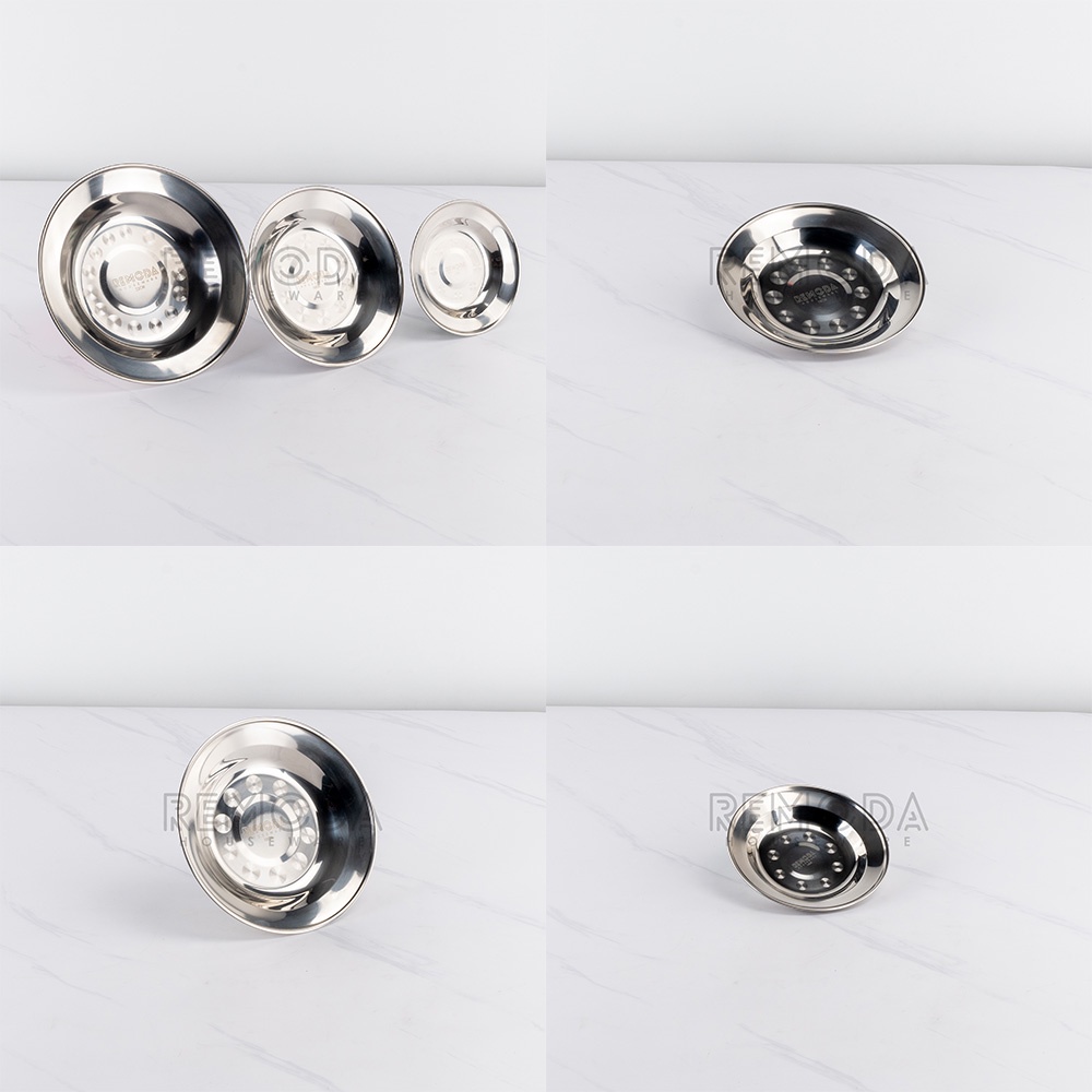 [Remoda] Piring Stainless Steel Tebal 100% ORIGINAL
