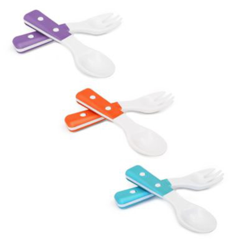 My Natural Fork and Spoon 6m+ - Purple