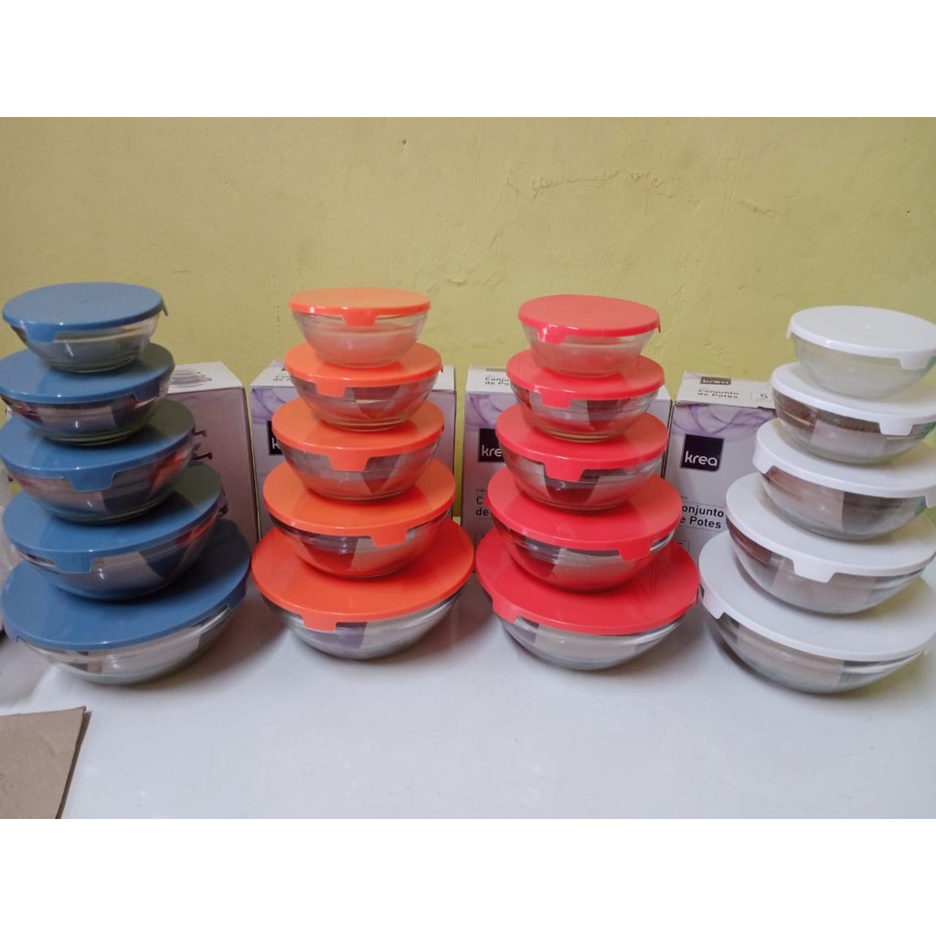 Glass bowl set mixing bowl kaca