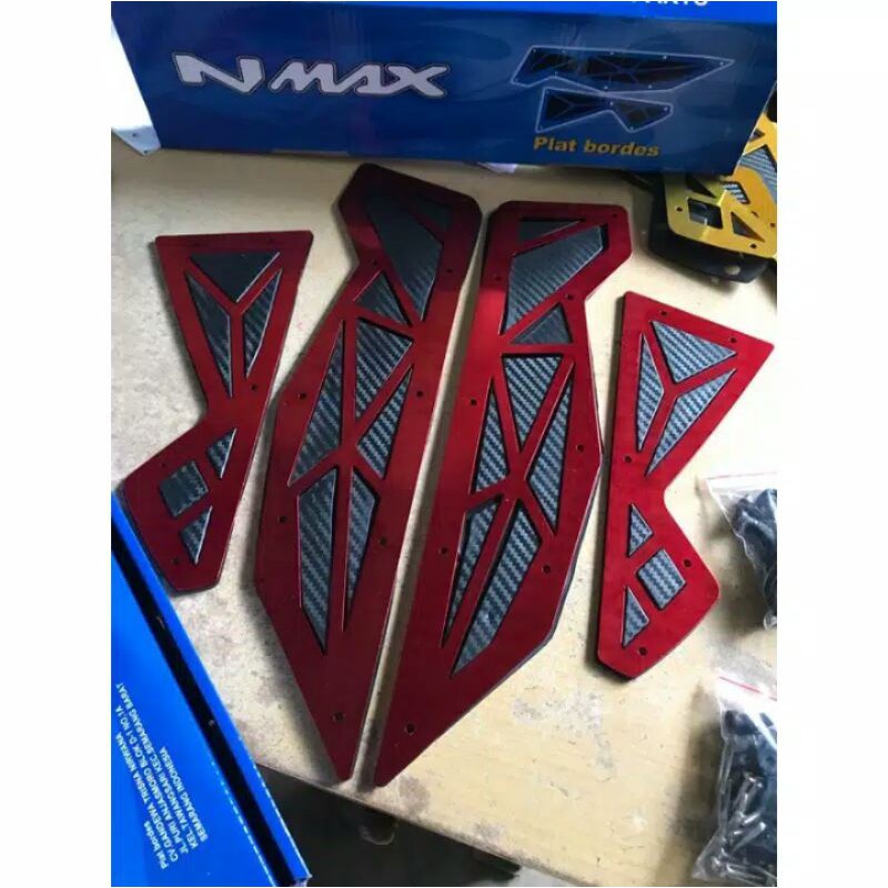 Bordes Nmax Plat/Bordes Nmax Karpet Nmax CNC Carbon Merk Fastbikes Original