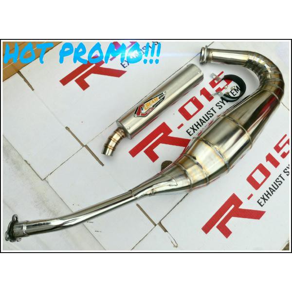 Jual Knalpot Creampie Titan Stainles Full Set Rx King Rx Z Rx Special Gembung Chrome Las