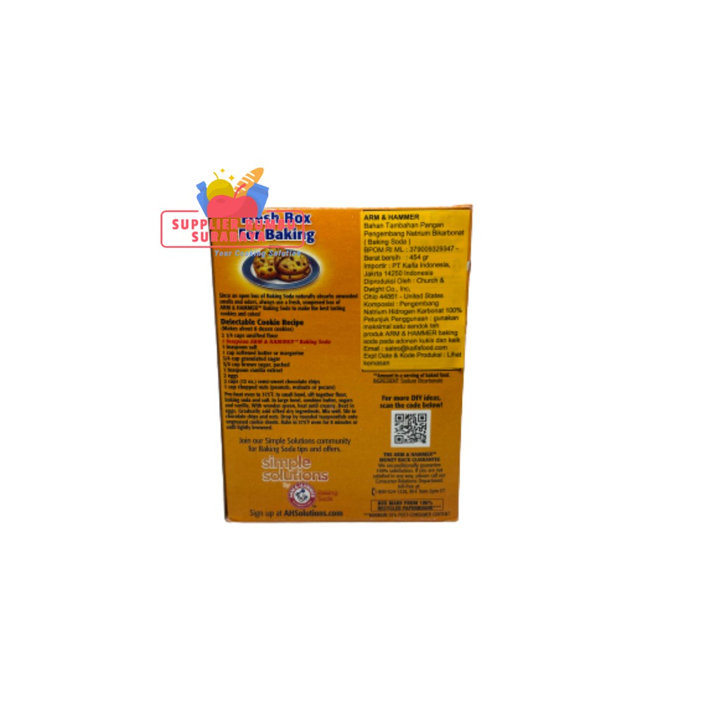 Arm &amp; Hammer Baking Soda Kue 454g