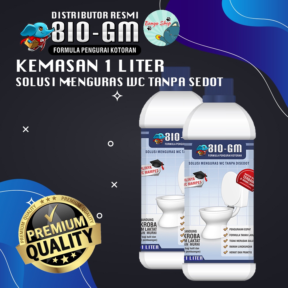 BIO GM Obat WC Mampet 1 liter - Ecer dan Grosir